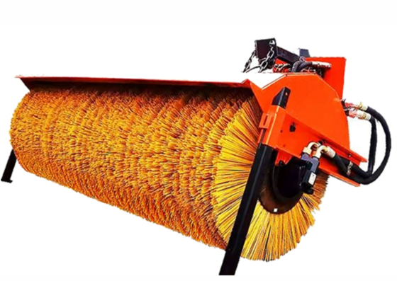 Sweeper Brush Rotary Assembly: Front-Mount for Sanitation Sweepers, Cleans Debris/Dust & Snow, Custom Sizes
