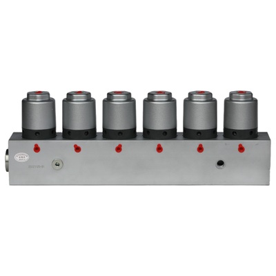 Sweeper Pneumatic Cartridge Valve (6-Bank) - 0.65MPa Pressure, Water Spray Assist