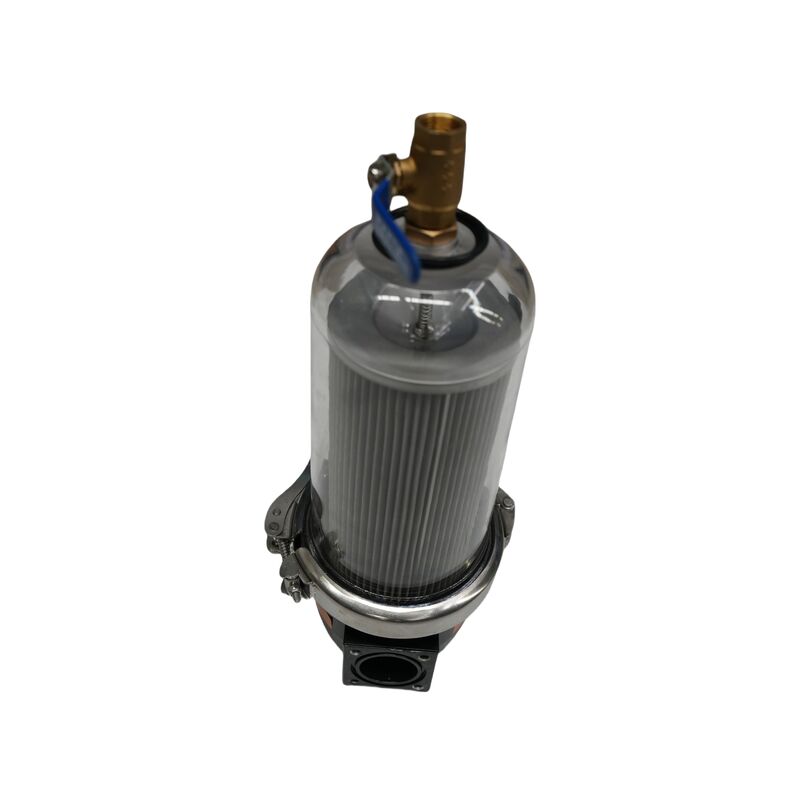 High-Pressure Cleaning Water Filter Assembly for Sweeper-Scrubbers & Sanitation Trucks, Transparent PC Shell, Stainless Core, Precision Filtration, Leak-Proof, Water-Saving, Durable