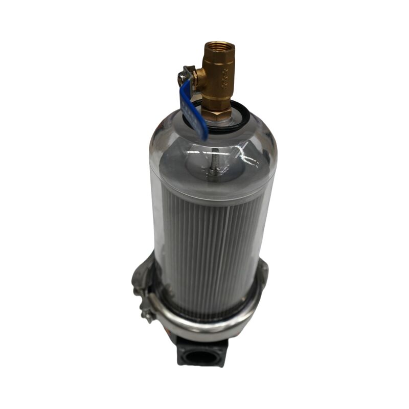 Sweeper-Scrubber & Sanitation Truck Water Filter Assembly, Transparent PC Shell, Stainless Steel Core, Precision Filtration, Leak-Proof, Durable Municipal Vehicle Accessory