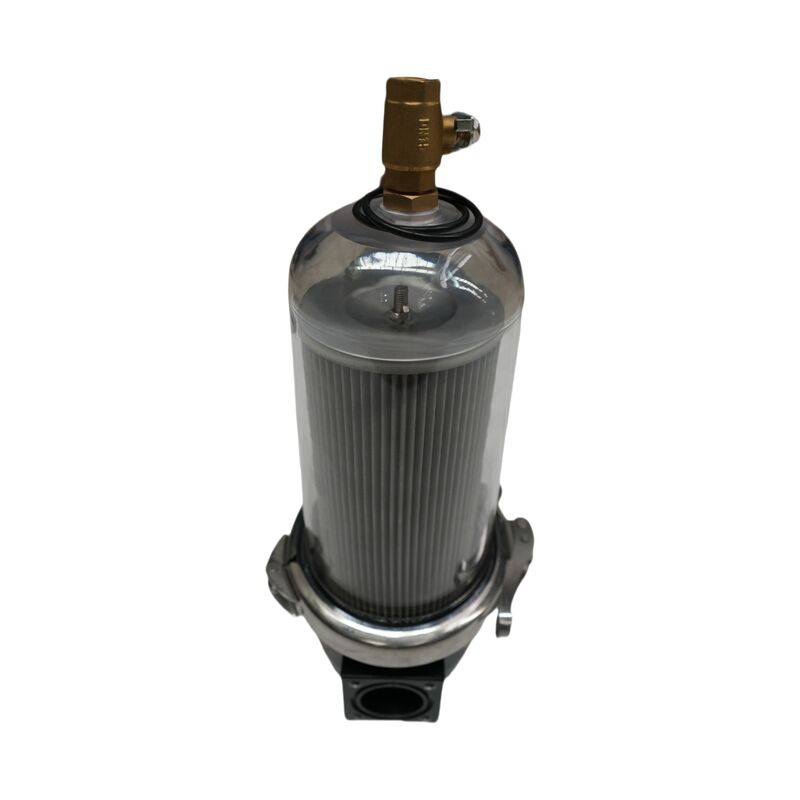 High-Pressure Cleaning Water Filter Assembly for Sweeper-Scrubbers & Sanitation Trucks, Transparent PC Shell, Stainless Core, Precision Filtration, Leak-Proof, Water-Saving, Durable