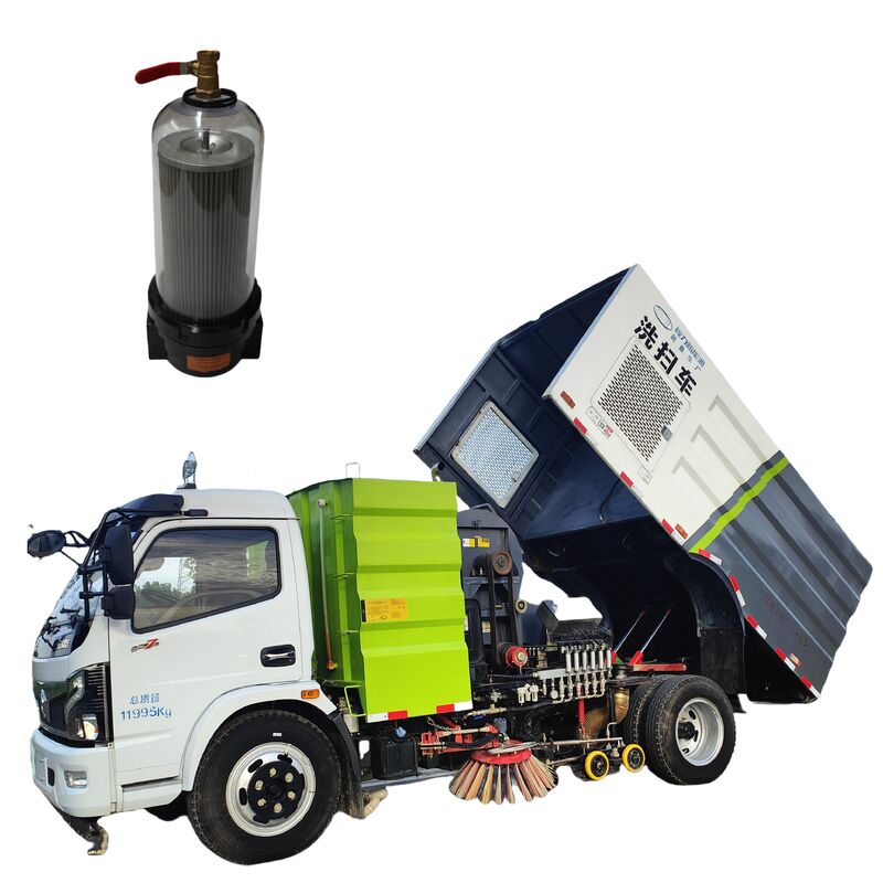 Nut-Type Water Filter Assembly, Sanitation & Sweeper-Scrubber Truck Accessory, High-Precision Filtration, Water Purification, Transparent Housing, Durable, Efficient Impurity Removal