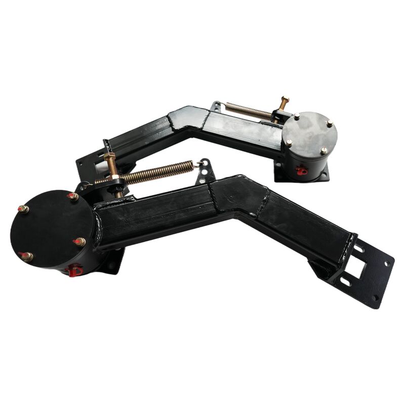 Cleaning vehicle suction nozzle spray rack assembly assists high-pressure spray rod to extend spray rack