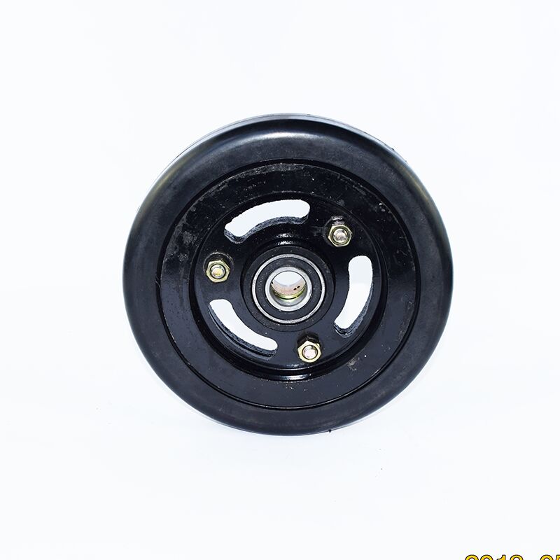 Zoomlion/Sany-Compatible Black Travel Wheel Assembly – Fits Sanitation Truck Suction Nozzles, Sweeper Trucks, Street Sweepers & Suction Nozzle Rubber Wheel Hubs