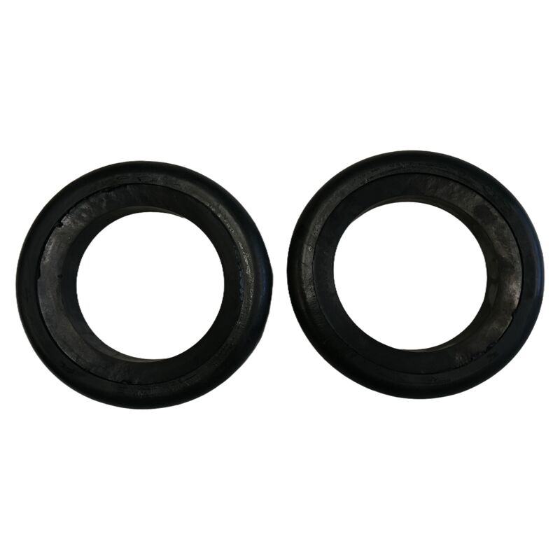 Zoomlion Heavy Industry Compatible Black Rubber Solid Wheels – For Sweeper Trucks, Sanitation Truck Suction Nozzles & Street Sweepers