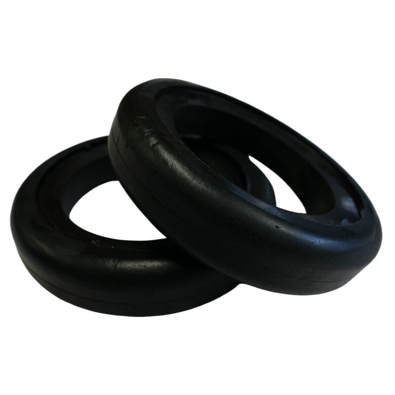 Zoomlion Heavy Industry Compatible Black Rubber Solid Wheels – For Sweeper Trucks, Sanitation Truck Suction Nozzles & Street Sweepers