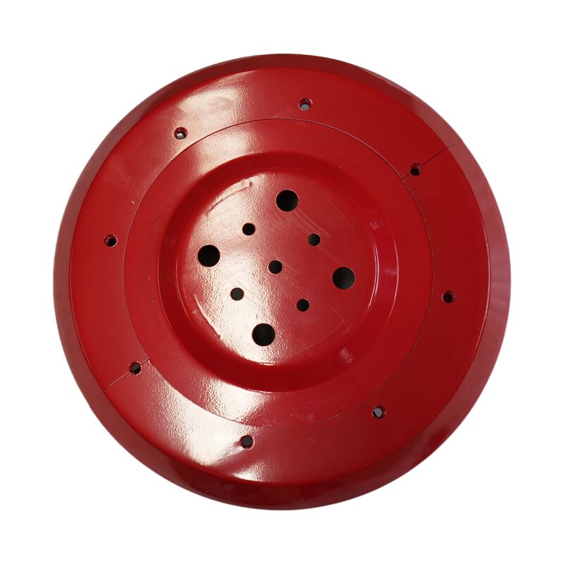 The red sweeping disc of the road sweeping vehicle can be equipped with a brush to clean the road surface, garbage, and chassis
