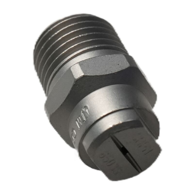 40° Fan-Shaped High-Pressure Nozzle for Sweeper Trucks (Stainless Iron, Stable Spray)