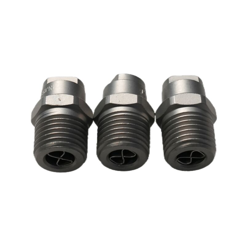 316 Stainless Steel High-Pressure Nozzle – 65° Fan Spray for Zoomlion Road Sweeper, Ideal for Road Cleaning & Stain Removal