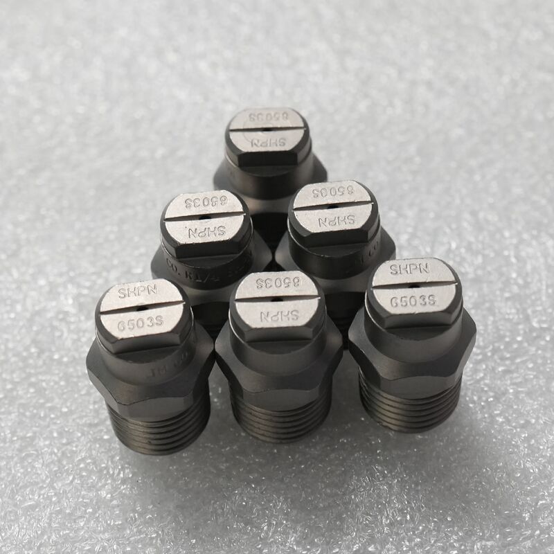 316 Stainless Steel High-Pressure Nozzle – 65° Fan Spray for Zoomlion Road Sweeper, Ideal for Road Cleaning & Stain Removal