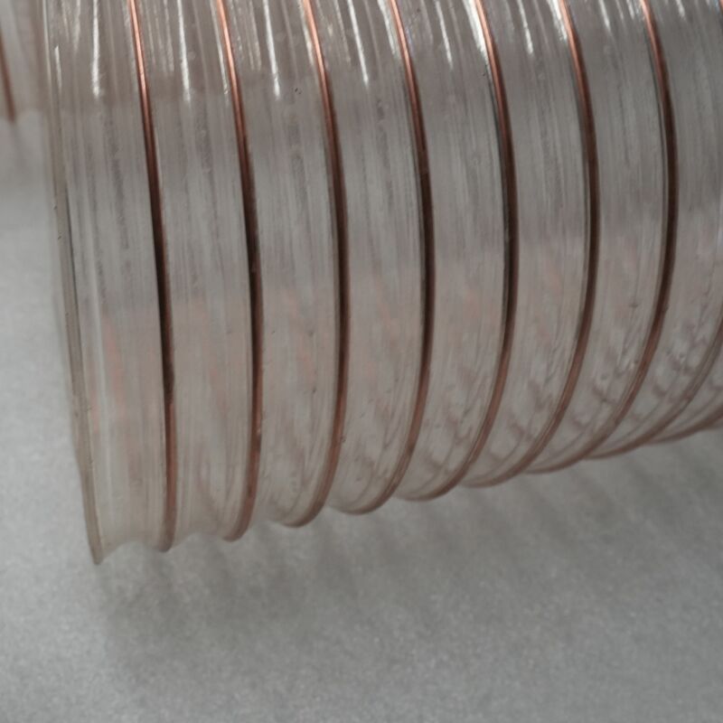 Industrial Hose for Sweeper Truck Suction Cups + With Steel Wire Inside + Assists in Absorbing Stones and Leaves