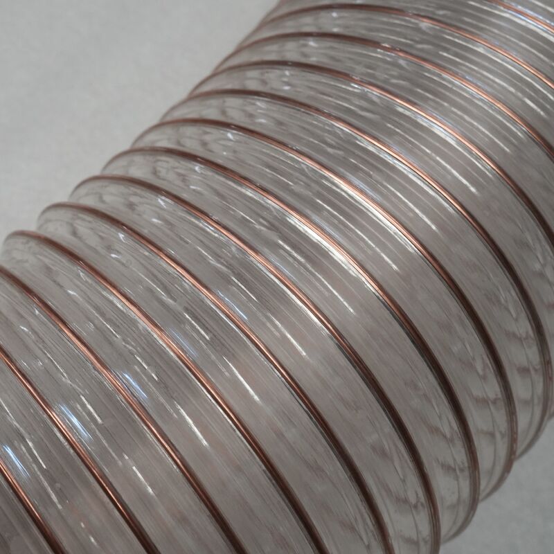 Industrial Hose for Sweeper Truck Suction Cups + With Steel Wire Inside + Assists in Absorbing Stones and Leaves