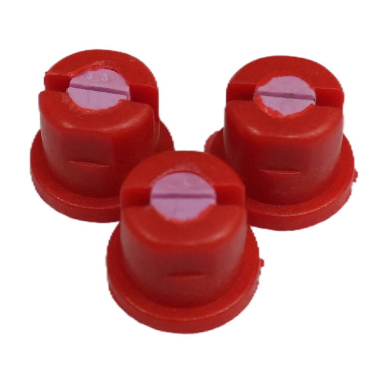 Ceramic Nozzle for Sanitation Vehicles – Red, Fits Sweeper Disc Suction Nozzles, for Road Sweeper Water Mist & Dust Suppression