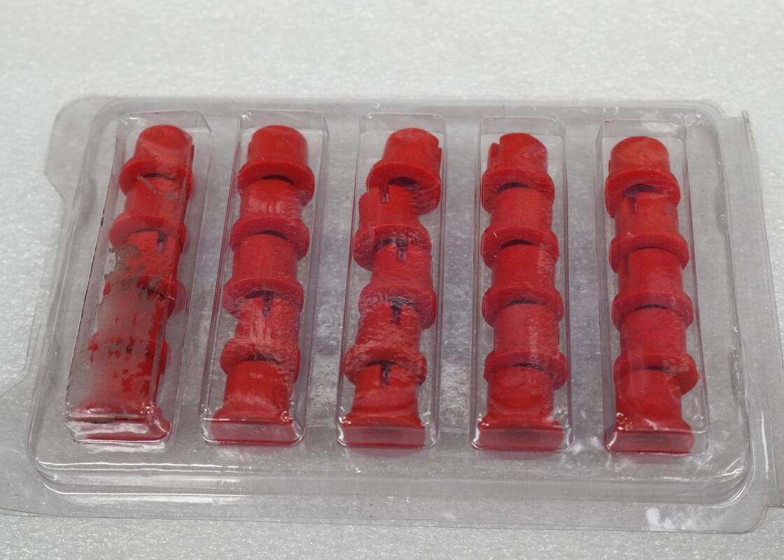 Ceramic Nozzle for Sanitation Vehicles – Red, Fits Sweeper Disc Suction Nozzles, for Road Sweeper Water Mist & Dust Suppression