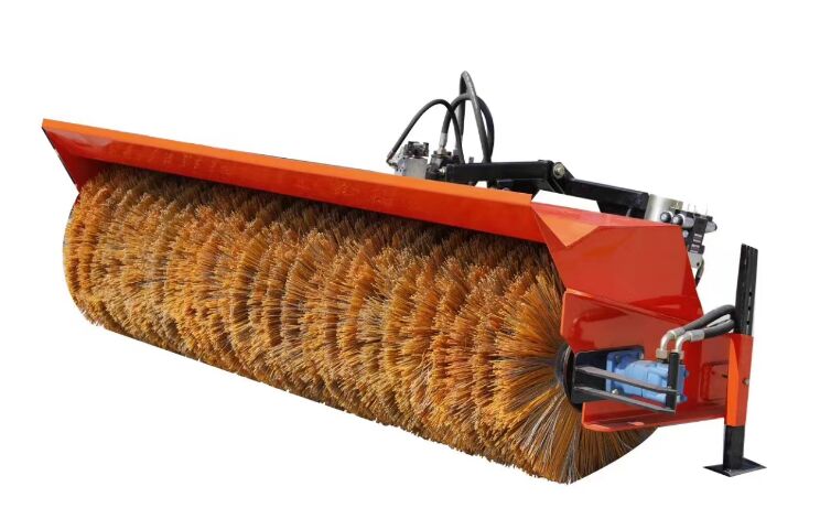 Sweeper Brush Rotary Assembly: Front-Mount for Sanitation Sweepers, Cleans Debris/Dust & Snow, Custom Sizes