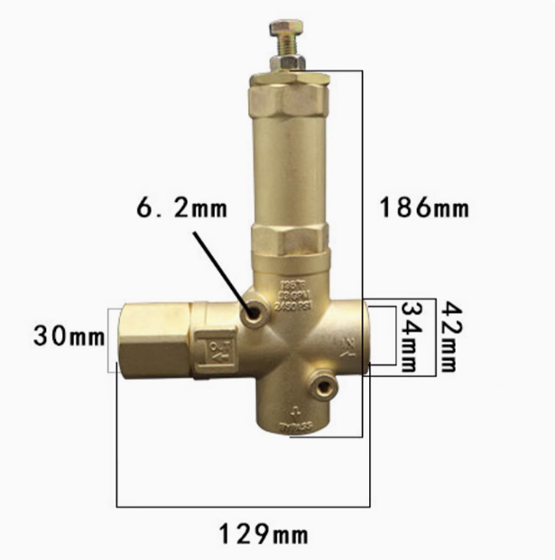 Unloading Valve for Street Sweeper High-Pressure Pumps: 15MPa, Adjustable Pressure (Water Circuit Regulator)