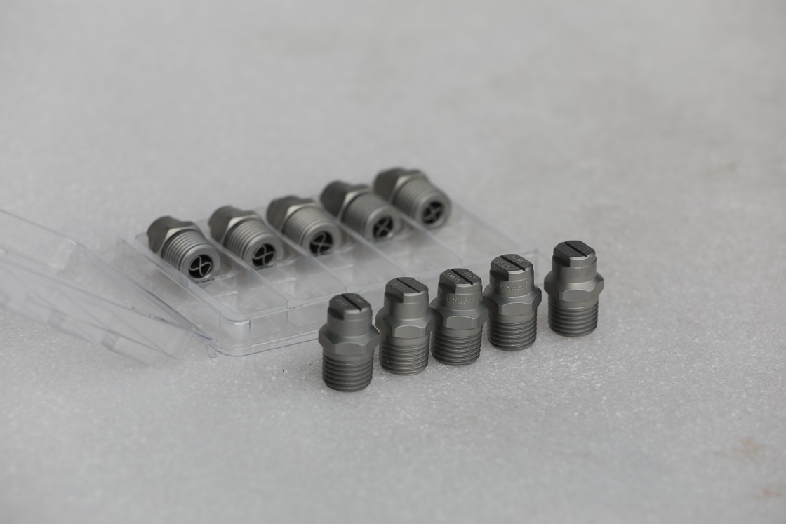 High-Pressure Nozzle for Sweepers: Stainless Steel, Surface Atomization Treatment & 40° Spray Angle