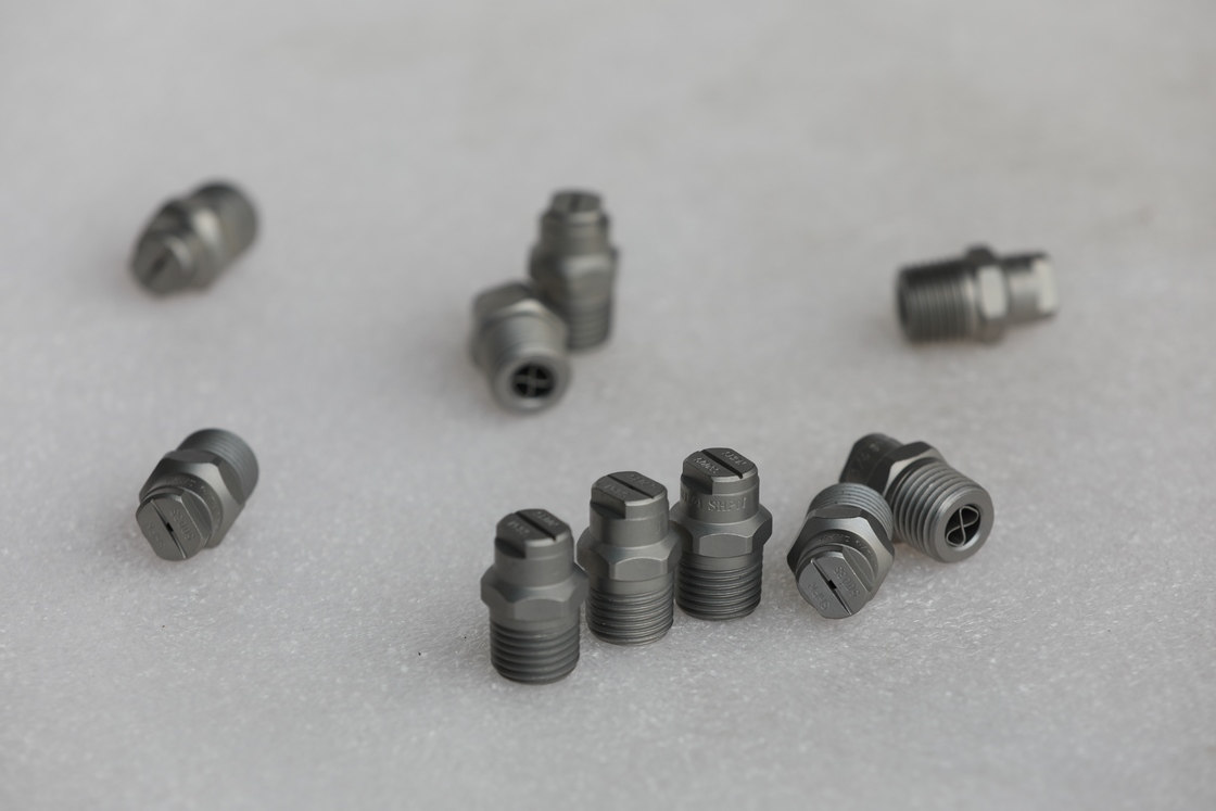 High-Pressure Nozzle for Sweepers: Stainless Steel, Surface Atomization Treatment & 40° Spray Angle
