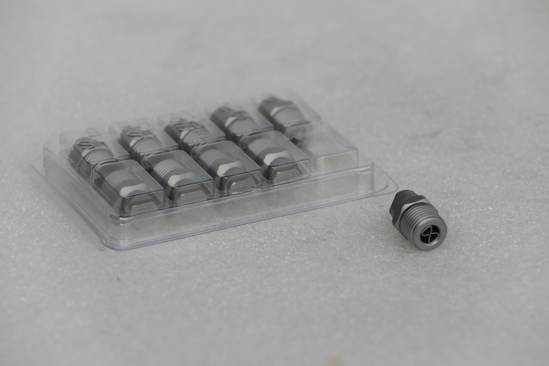 High-Pressure Nozzle for Sweepers: Stainless Steel, Surface Atomization Treatment & 40° Spray Angle