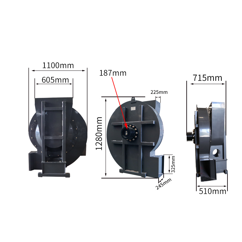 Fan Assembly Sweeping : Cast Iron Pulley + Belt Drive Stability + Reasonable Transmission Ratio + Meet Sanitation Working Conditions