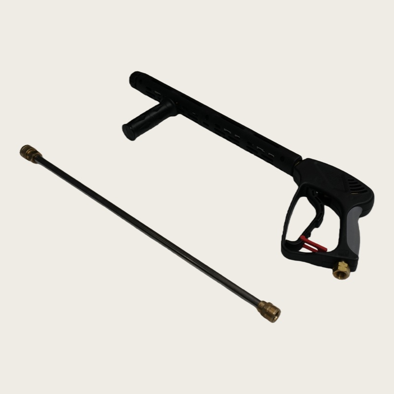 Sweeper Handheld Spray Gun: Rinses rear vehicle dirt, doubles as handheld water gun for car cleaning