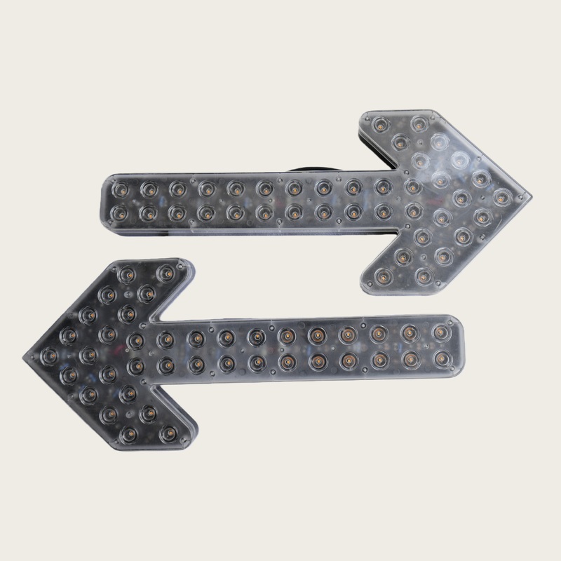 High-Visibility Rear Warning & Arrow Lights for Sweepers - Convey Operating Status & Ensure Work Site Safety