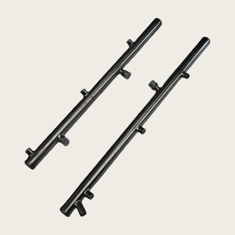 Road Sweeper Suction Cup High-Pressure Spray Rods (Left & Right Sides): Stainless Steel + Nozzle Expansion Assistance, Efficiently Flushes Road-Side Stains