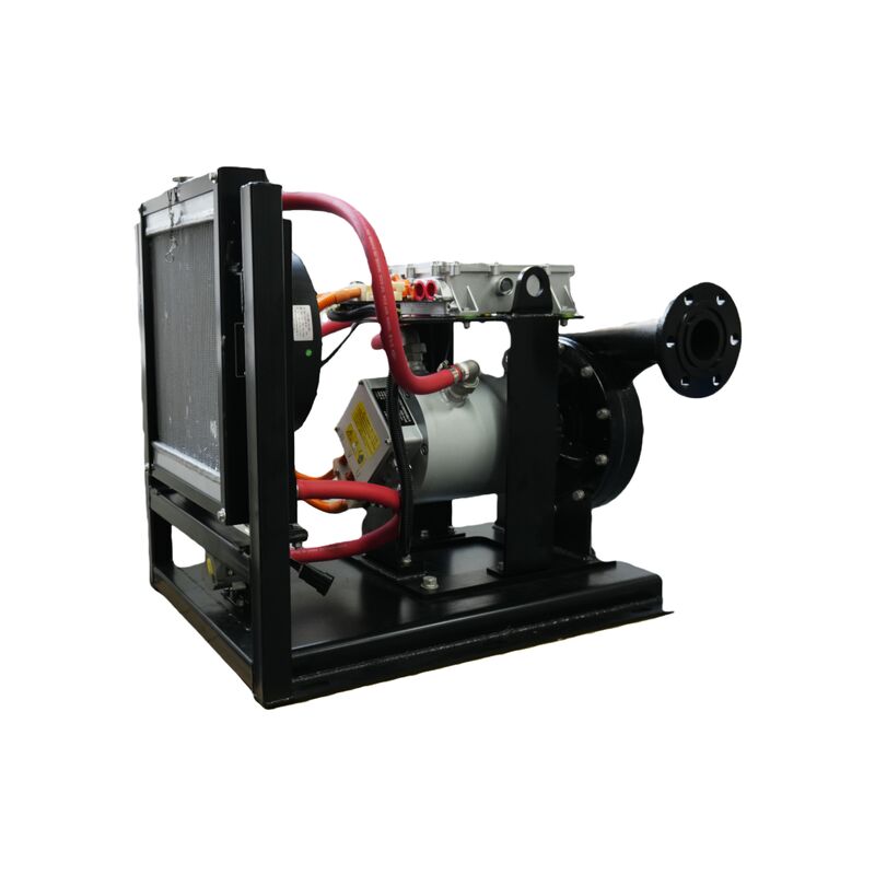 Integrated Water Pump Module with 30kW PMSM Motor, 50 m³/h Flow Rate, and IP67 Protection for Municipal Vehicles
