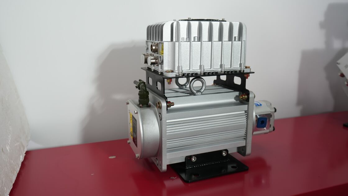7.5kW IP67 Oil Pump Module Assembly with 540VDC PMSM Motor for Sweeper & Garbage Trucks