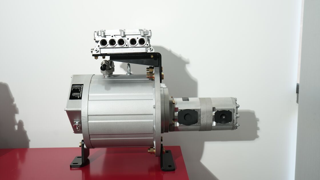 30kW Water-Cooled IP67 Integrated Motor Module | PMSM for Sweepers & Municipal Vehicles