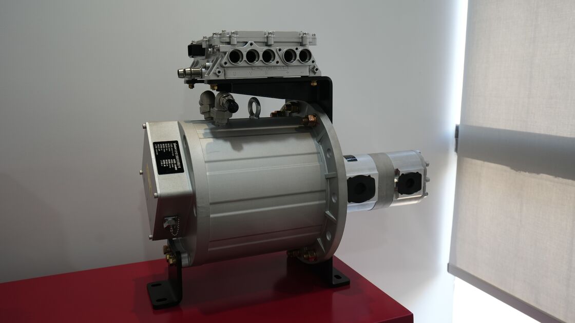 30kW Water-Cooled IP67 Integrated Motor Module | PMSM for Sweepers & Municipal Vehicles