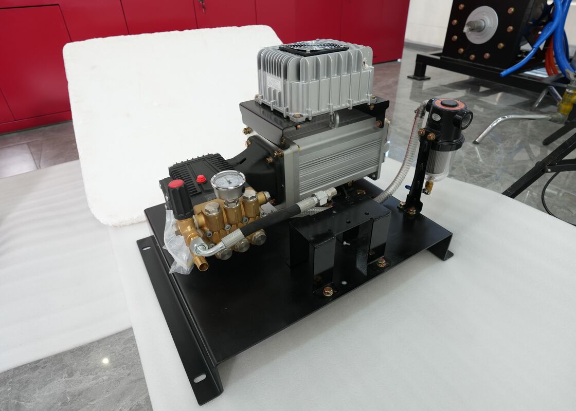 12kW Modular Integrated Electric Pump with IP67 Protection and Natural Air Cooling for Sweeper Washdown Systems