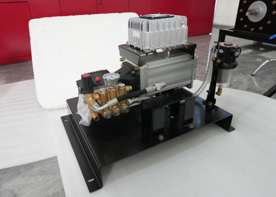 12kW Modular Integrated Electric Pump with IP67 Protection and Natural Air Cooling for Sweeper Washdown Systems