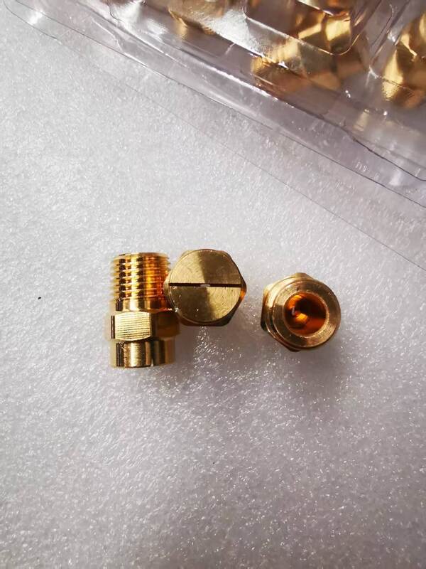 Stainless Steel High-Pressure Nozzle with Gold Finish for High-Temperature Resistant and Anti-Corrosion Industrial Cleaning