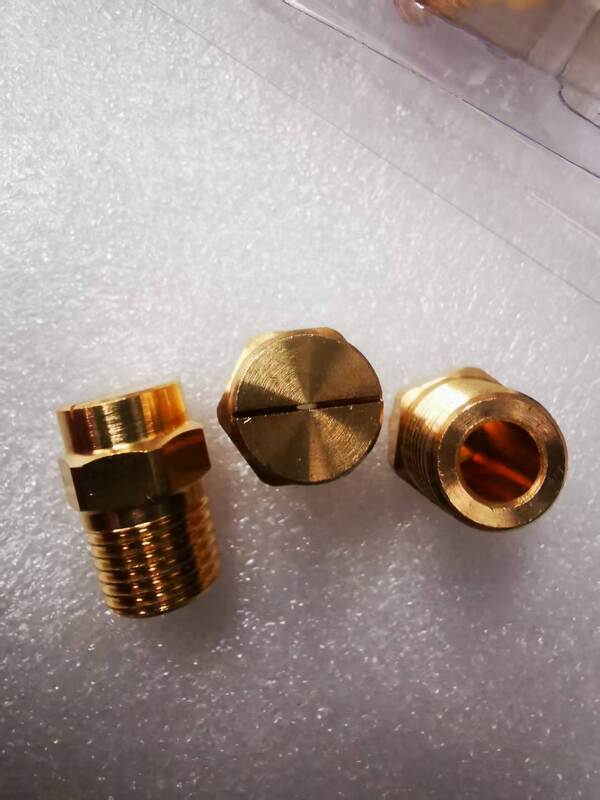 Stainless Steel High-Pressure Nozzle with Gold Finish for High-Temperature Resistant and Anti-Corrosion Industrial Cleaning