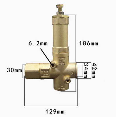 Industrial Brass Pneumatic Cut Off Valve Energy Efficiency High Accuracy