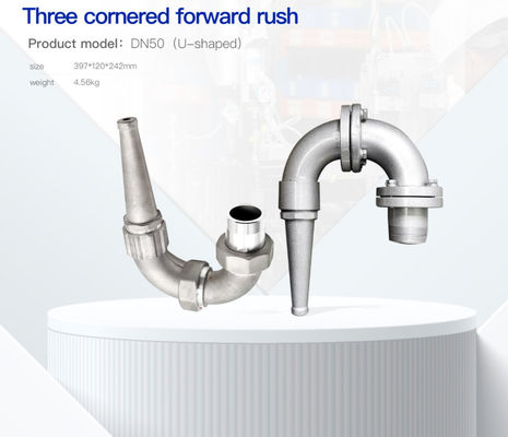 Three Cornered Water Truck Fan Spray Heads Fireproof Anti Clogging Structure