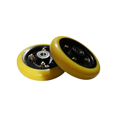 Sweeper Solid Wheel Assembly | Polyurethane Body, Cast Iron Hub