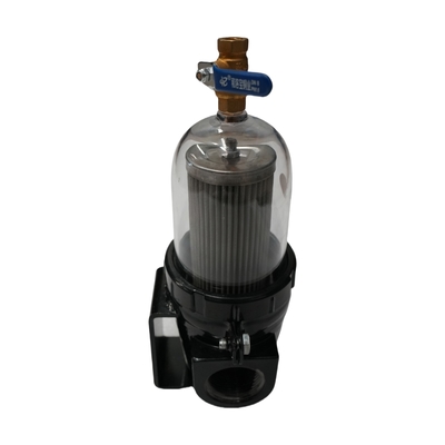 High - Precision Transparent Window Water Filter Assembly, Sanitation & Sweeper Truck - Specific, Stainless Steel Filter Element, Black Shell, High - Efficiency Water Purification, Durable