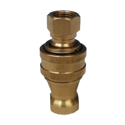 Brass Quick-Change Couplings (1/2") – For Sweeper/Water Sprinkler Truck Water Pipes, Including Brass Male-Female Through-Water Couplings (Equal Tee)