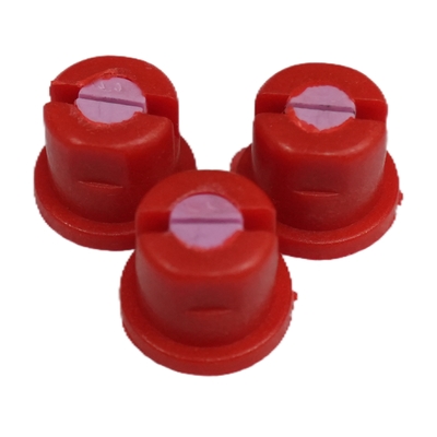 Ceramic Nozzle for Sanitation Vehicles – Red, Fits Sweeper Disc Suction Nozzles, for Road Sweeper Water Mist & Dust Suppression
