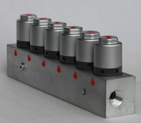 Zoomlion/XCMG Street Sweeper: 6-Bank Pneumatic Cartridge Valve (Water Circuit, Aids Cleaning)