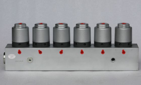Zoomlion/XCMG Street Sweeper: 6-Bank Pneumatic Cartridge Valve (Water Circuit, Aids Cleaning)