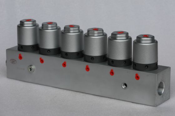 Zoomlion/XCMG Street Sweeper: 6-Bank Pneumatic Cartridge Valve (Water Circuit, Aids Cleaning)